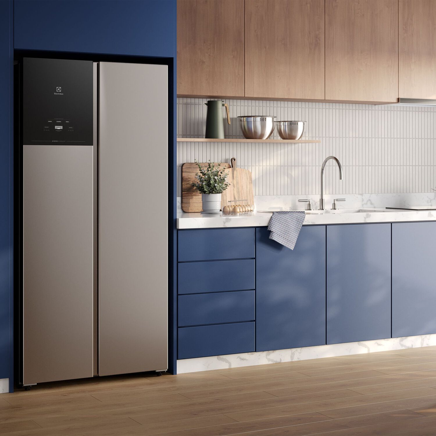 Refrigerador 440l No Frost Side By Side Inverter Es40s image number 9.0