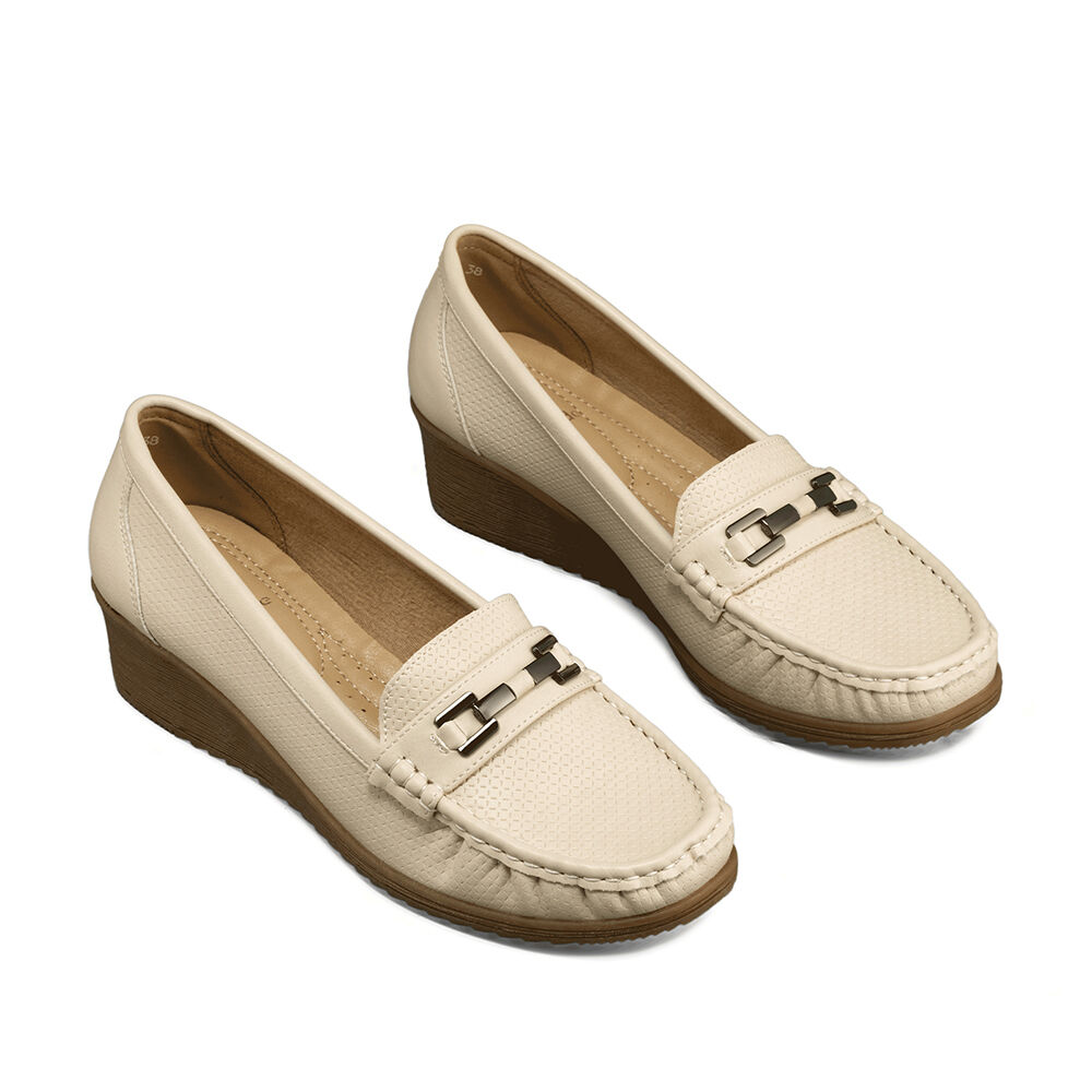 Mocasin Tacon Cuña Clásico Cómodo Casual Mujer Weide Js80 image number 4.0