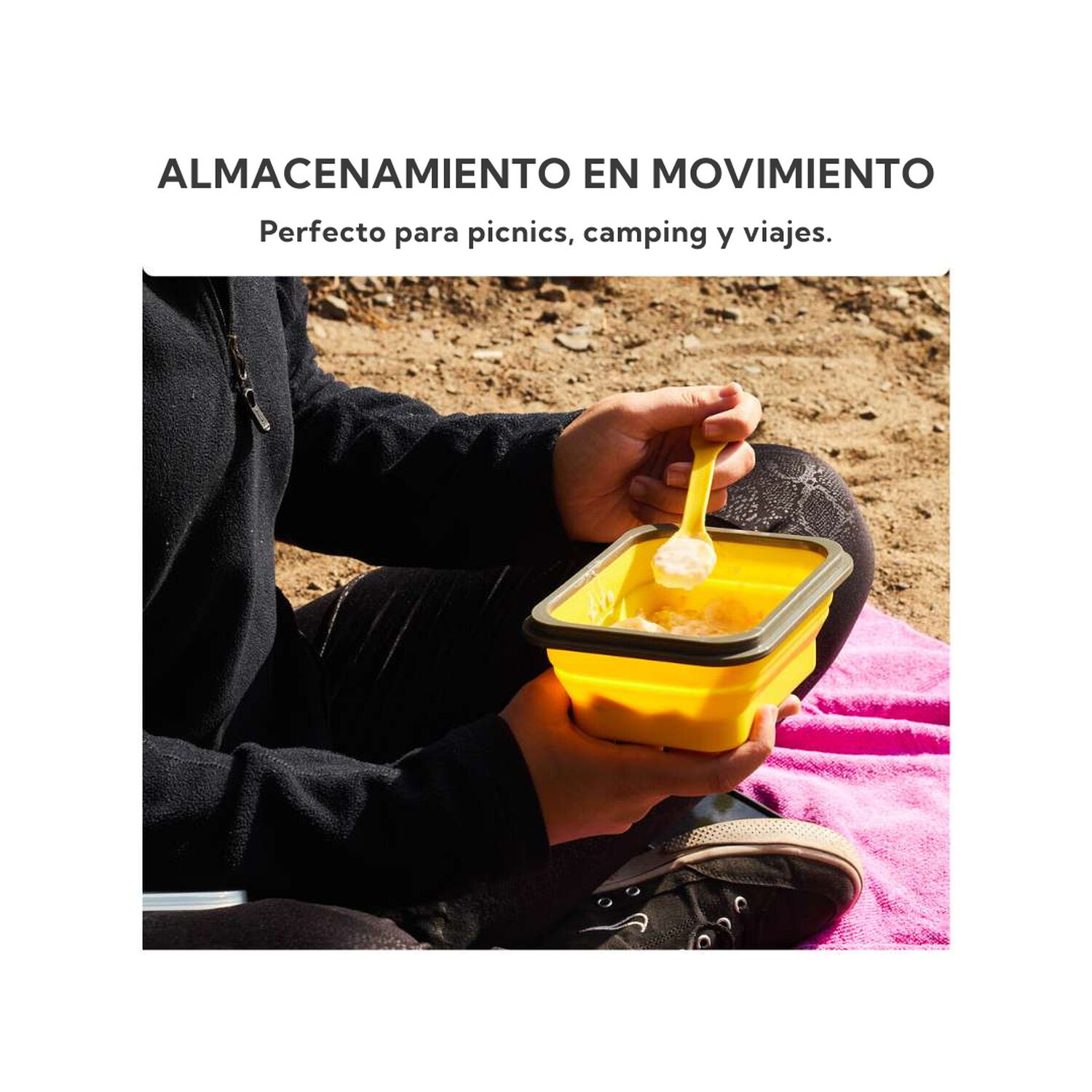 Plato Plegable Con Cubiertos 600 Ml Pro Outdoor image number 5.0