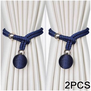 Pack De 02 Sujetadores - Abrazaderas Magneticas Para Cortinas Md12