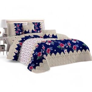 Cubrecama De Verano King Quilt + 2 Fundas De Almohada Cobertor Delgado Qvr3-28