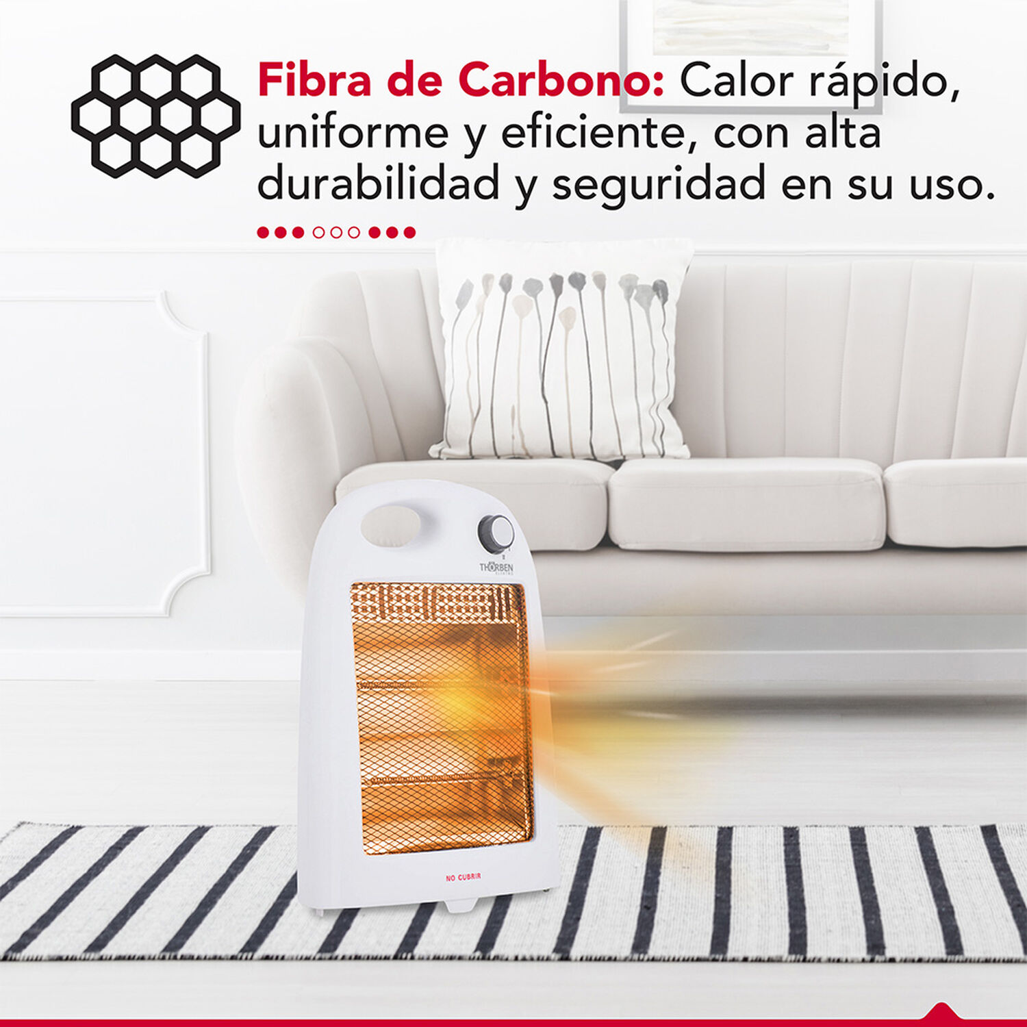 Estufa Fibra De Carbono Thorben Carbono 800 image number 2.0