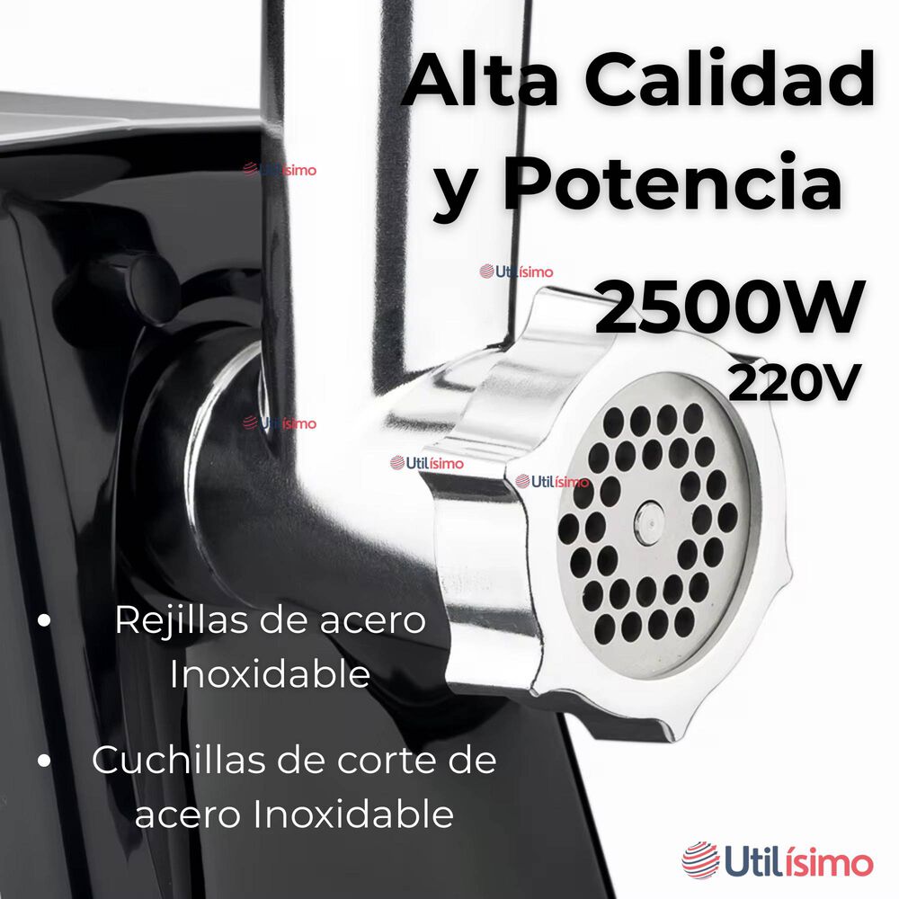 Máquina Moledora De Carnes Picadora Eléctrica 2500w De Potencia Choclo image number 6.0