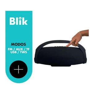 Parlante Bluetooth 20w Portatil Negro Booster2