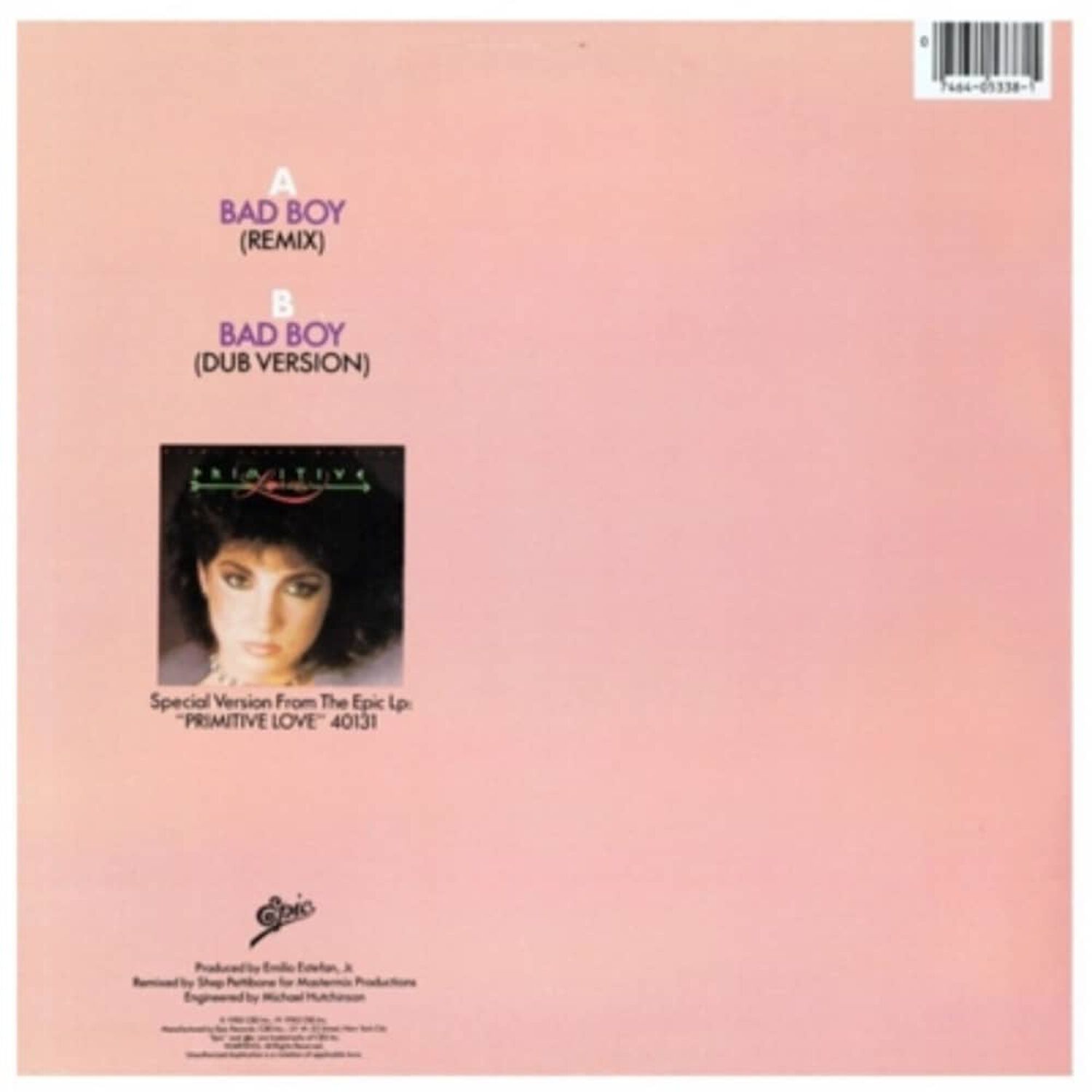 Miami Sound Machine - Bad Boy | 12" Maxi Single Vinilo image number 1.0