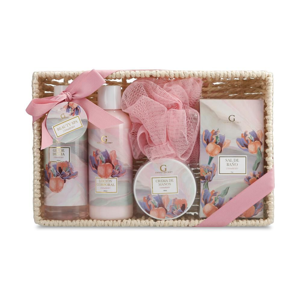 Set De Tratamientos Pack Geeps Secret / 120 Ml + 200 Ml + 200 Ml + 50 Gr / + Crema De Manos 120 Ml + Loción Corporal 200 Ml + Gel De Ducha 200 Ml + Sal De Baño 50 Gr image number 0.0