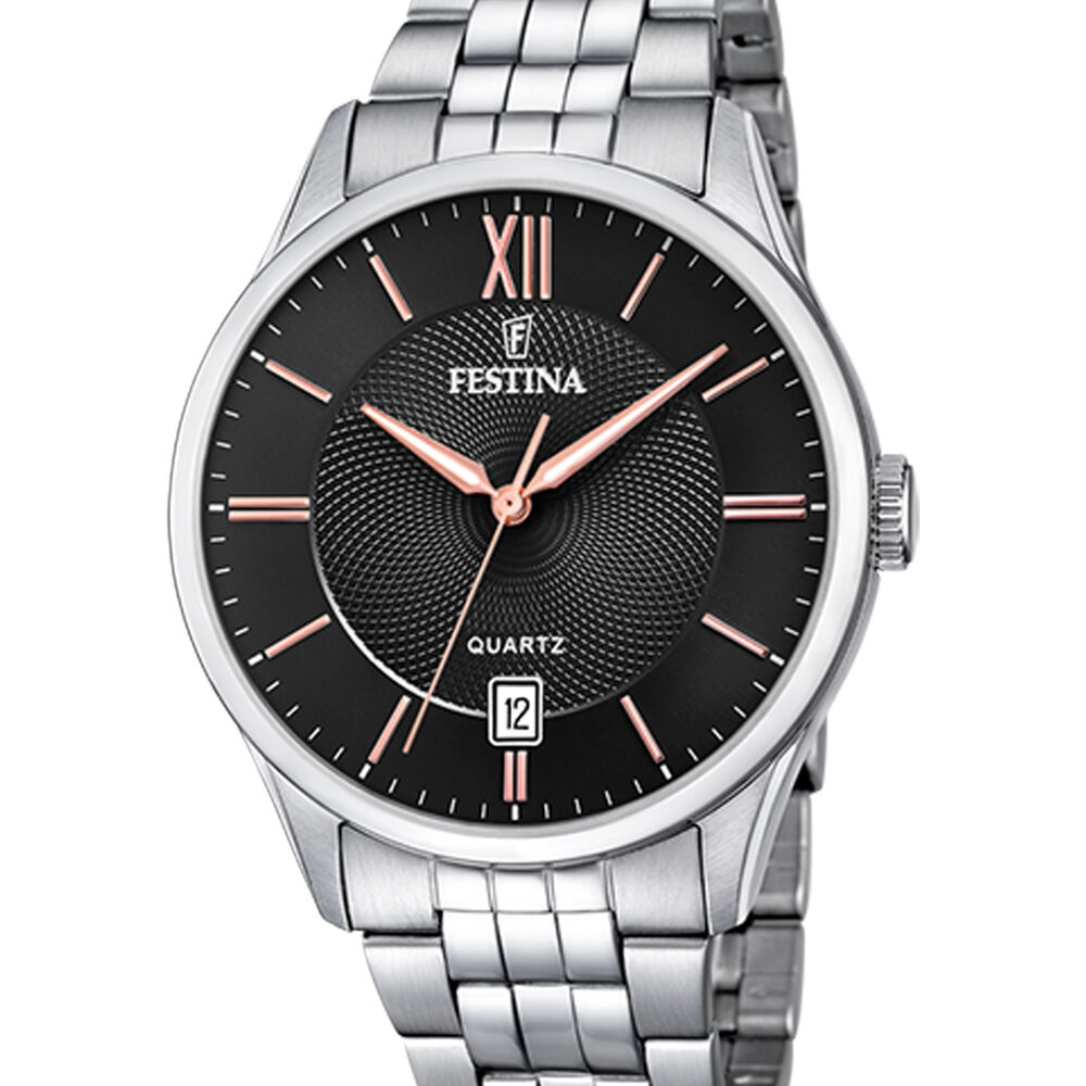 Reloj F20425/6 Festina Negro Hombre Acero Clásico image number 0.0