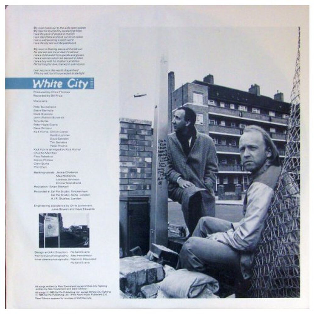 Pete Townshend - White City | Vinilo Usado image number 2.0