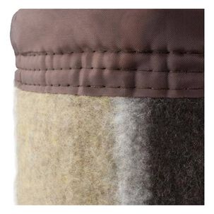 Frazada Andes Listada 1.5 Plaza Caf&eacute; Beige