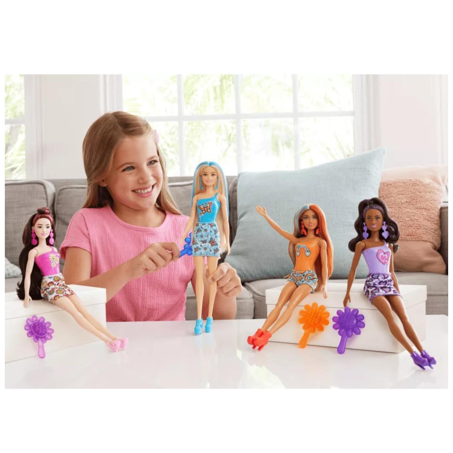 Juguete Figura Barbie Color Reveal Accesorios Arcoiris image number 1.0