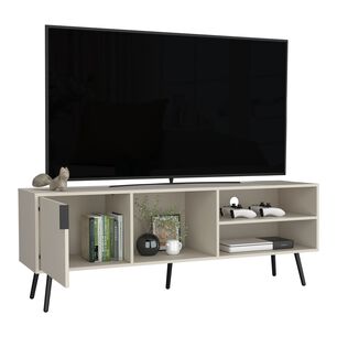 Rack Tv 65" Con 1 Puerta Abatible 58x160x40 Cm