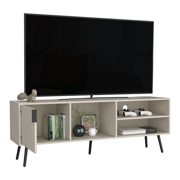 Rack Tv 65" Con 1 Puerta Abatible 58x160x40 Cm