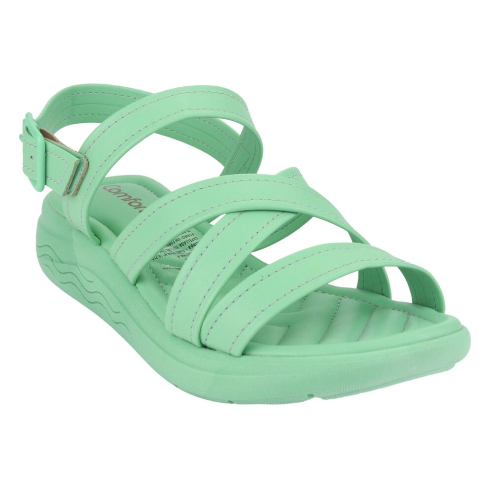 Sandalia Comfortflex Mujer 2261401 Verde Moda image number 2.0