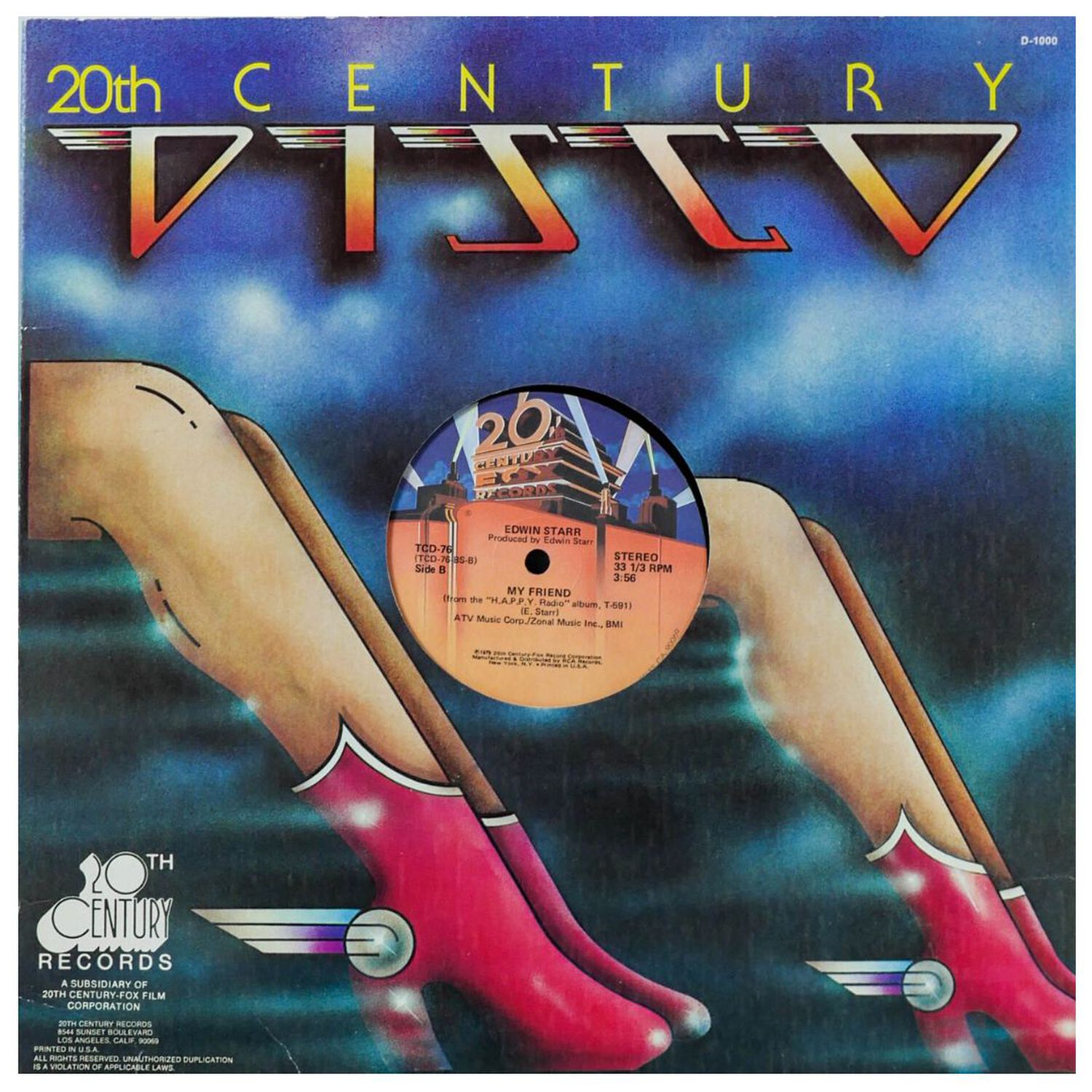 Edwin Starr - H.a.p.p.y. Radio | 12" Maxi Single Usado image number 1.0