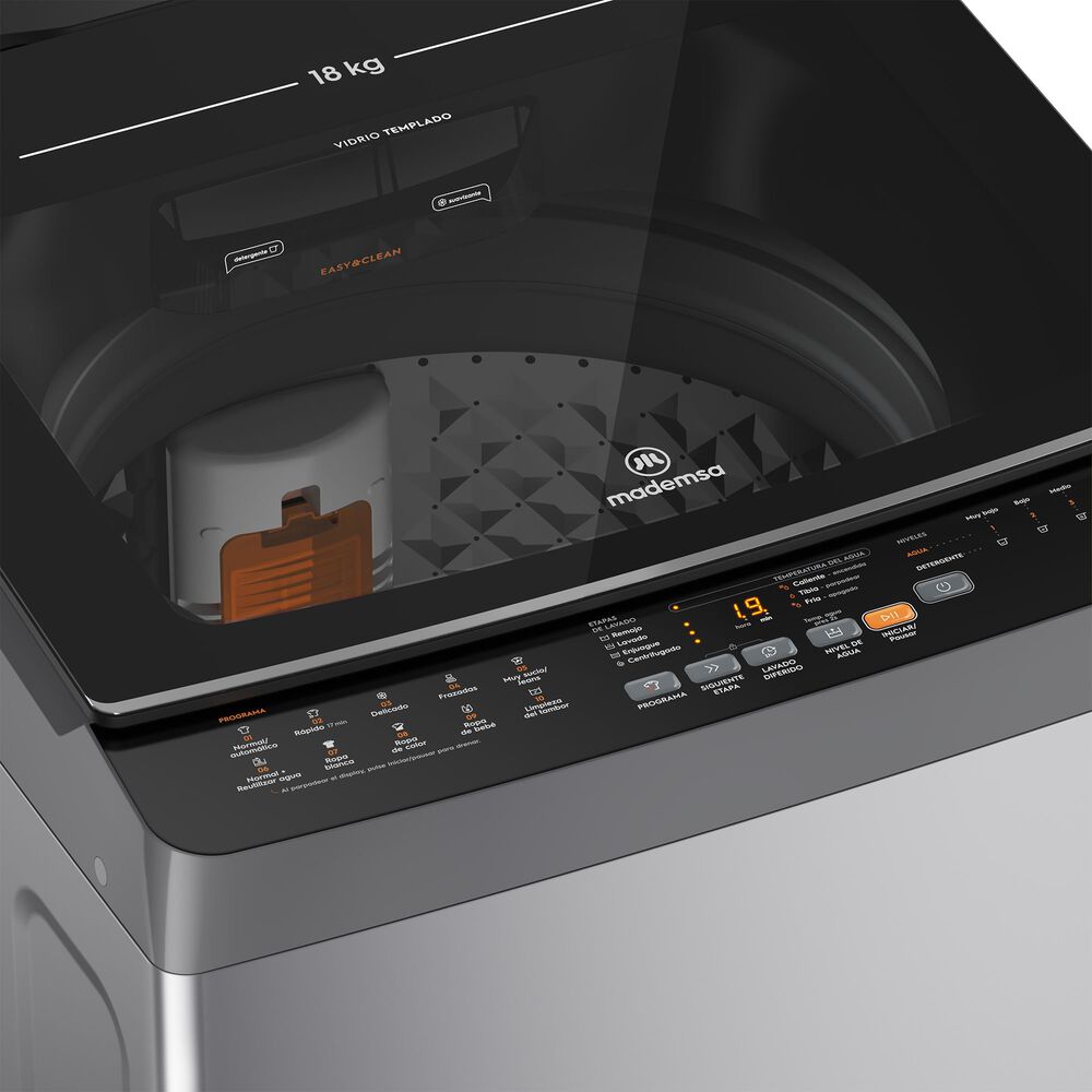 Lavadora Autom&aacute;tica 18kg Carga Superior Mdwmt18s Silver image number 4.0