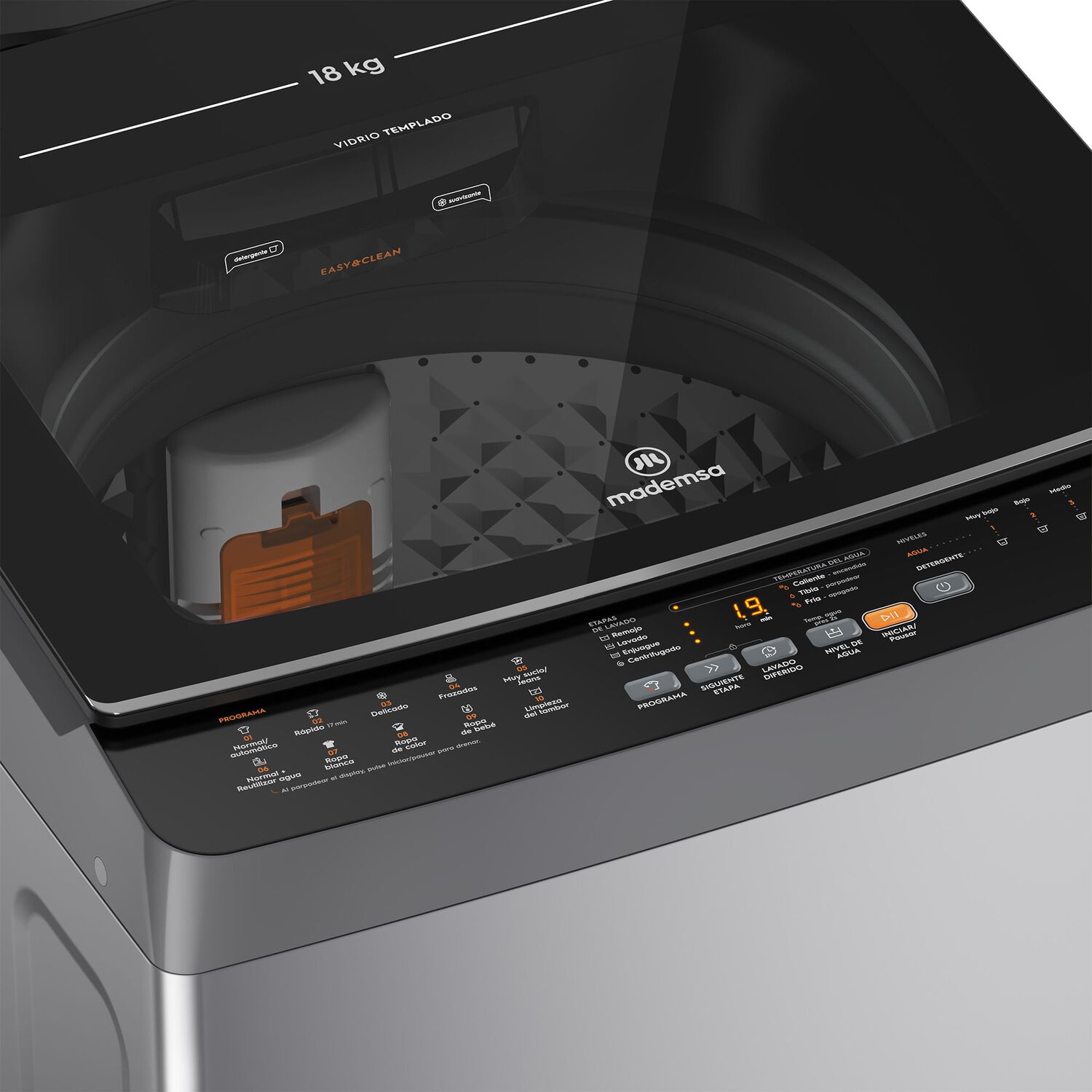 Lavadora Autom&aacute;tica 18kg Carga Superior Mdwmt18s Silver image number 4.0