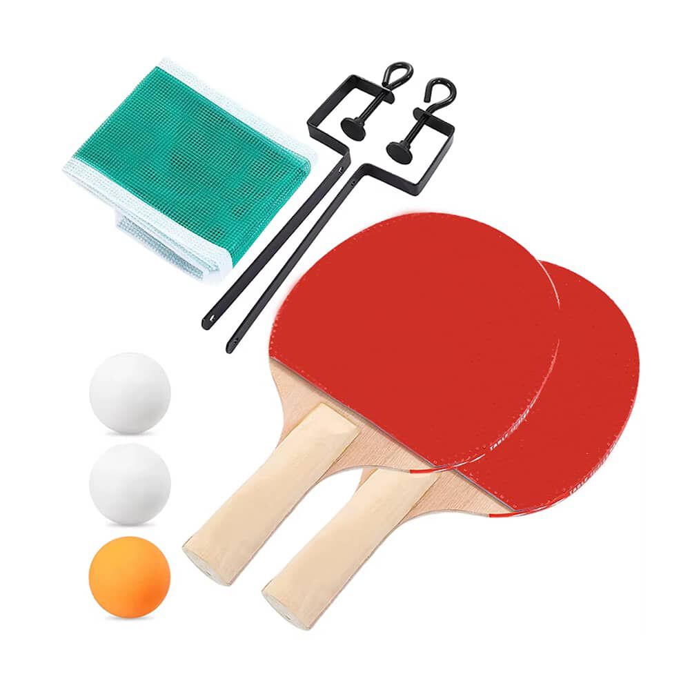 Pack 2 Paletas De Ping Pong +3 Pelotas + Malla Modelo Clasic image number 2.0