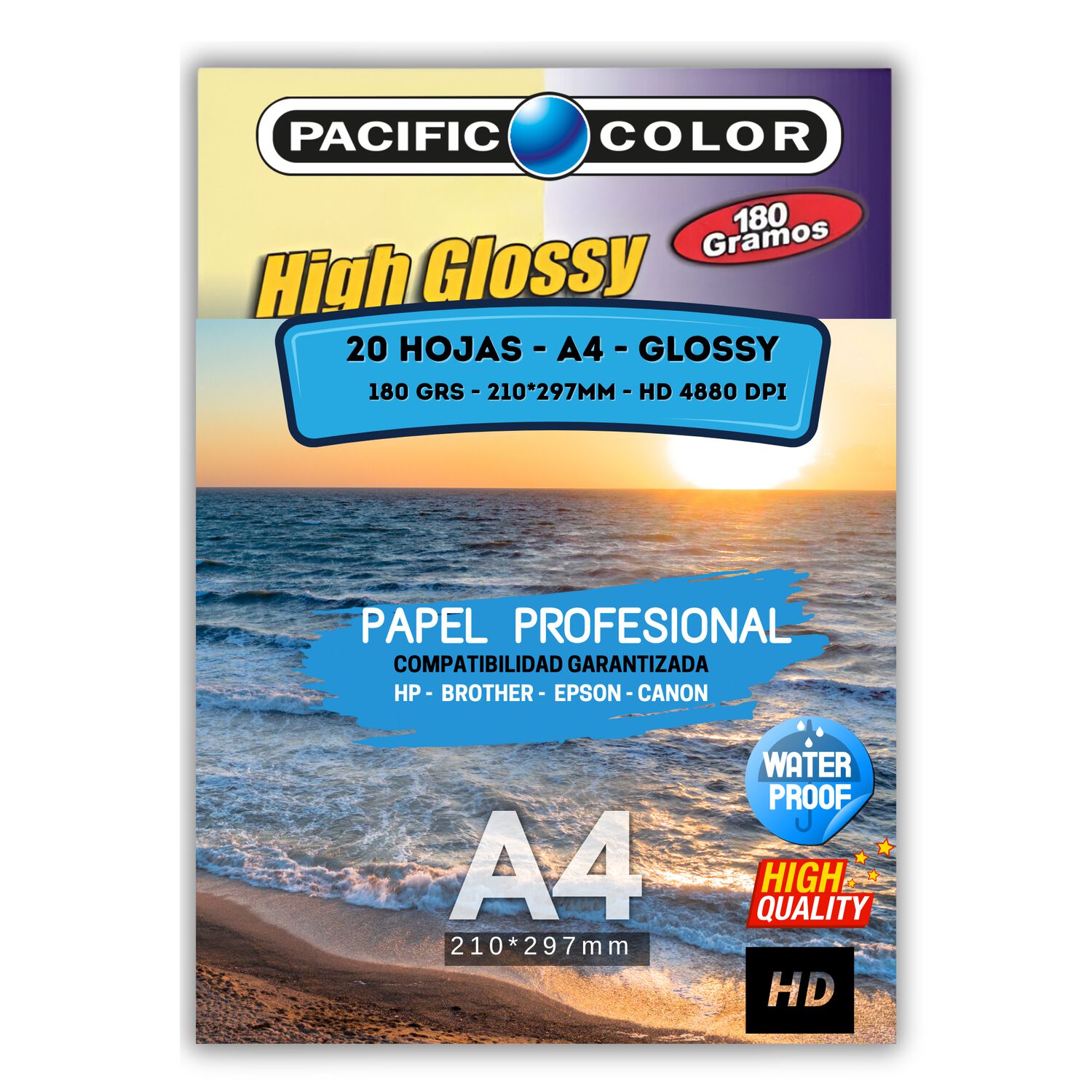 Papel Fotografico Glossy Premium Quality 180g Pack 20 Hojas image number 0.0