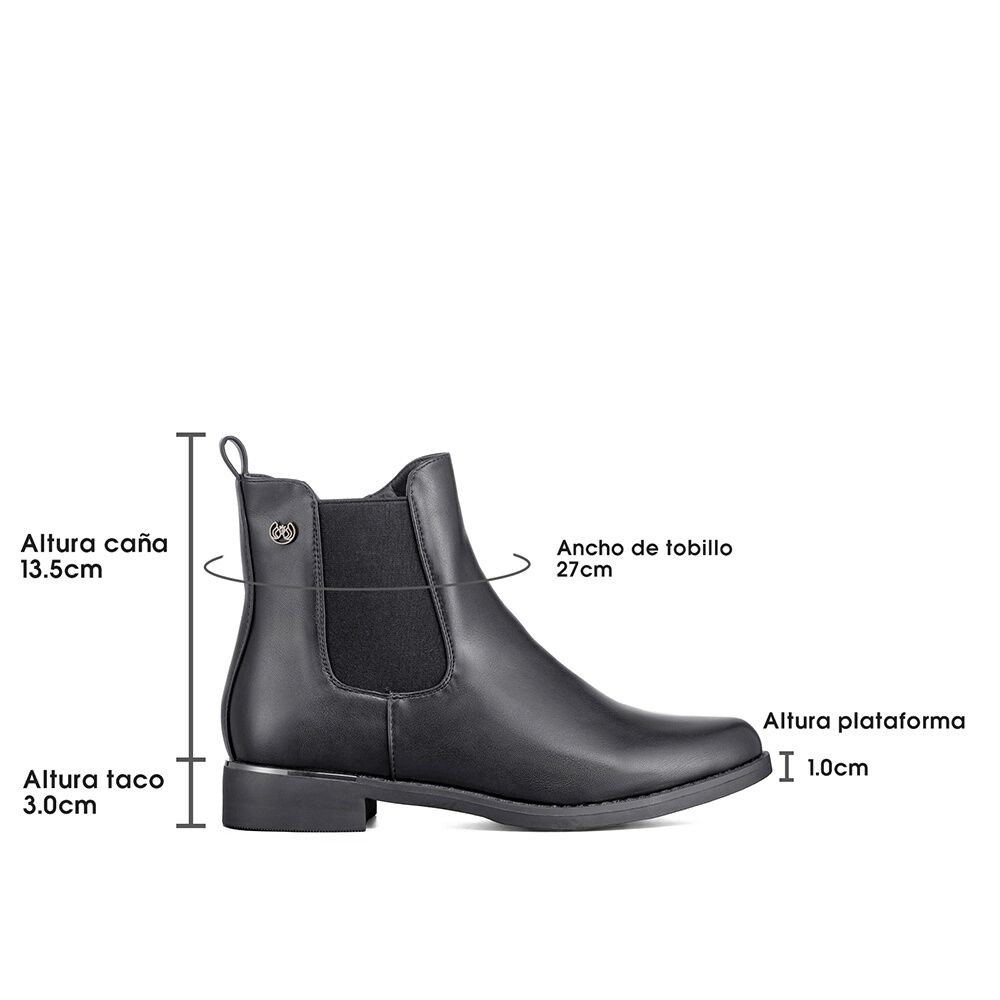 Botin Casual Mujer Eco Cuero Comodo Formal Moda Weide Zs61 image number 6.0