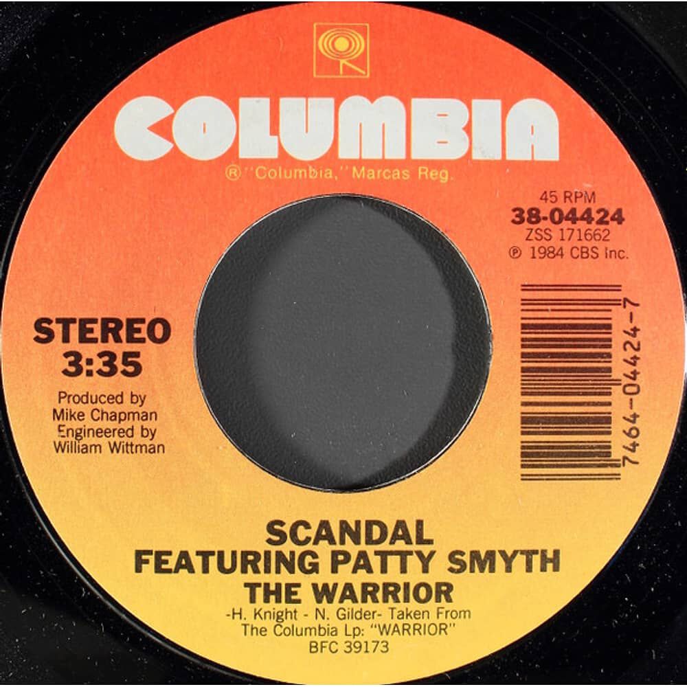 Scandal Ft. Patty Smith - The Warrior | 7" Single Vinilo Usado image number 3.0
