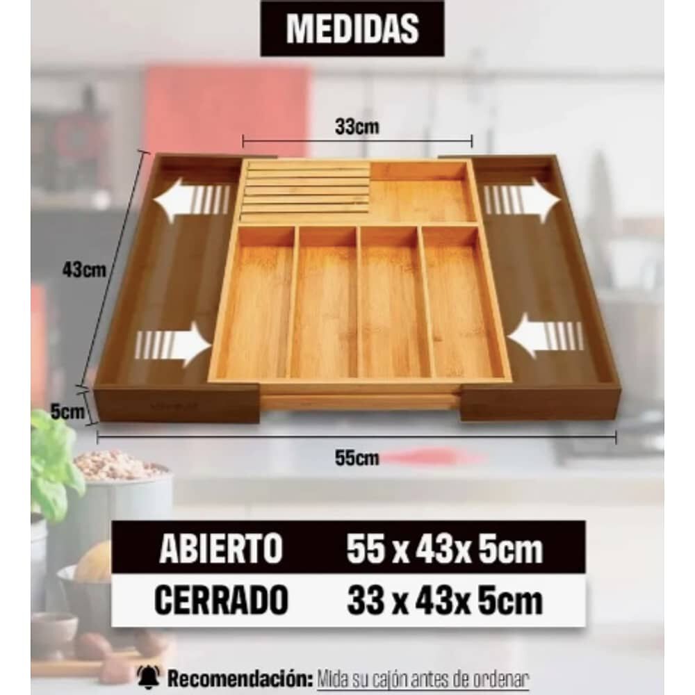 Organizador De Cubiertos Bamb&uacute; image number 5.0