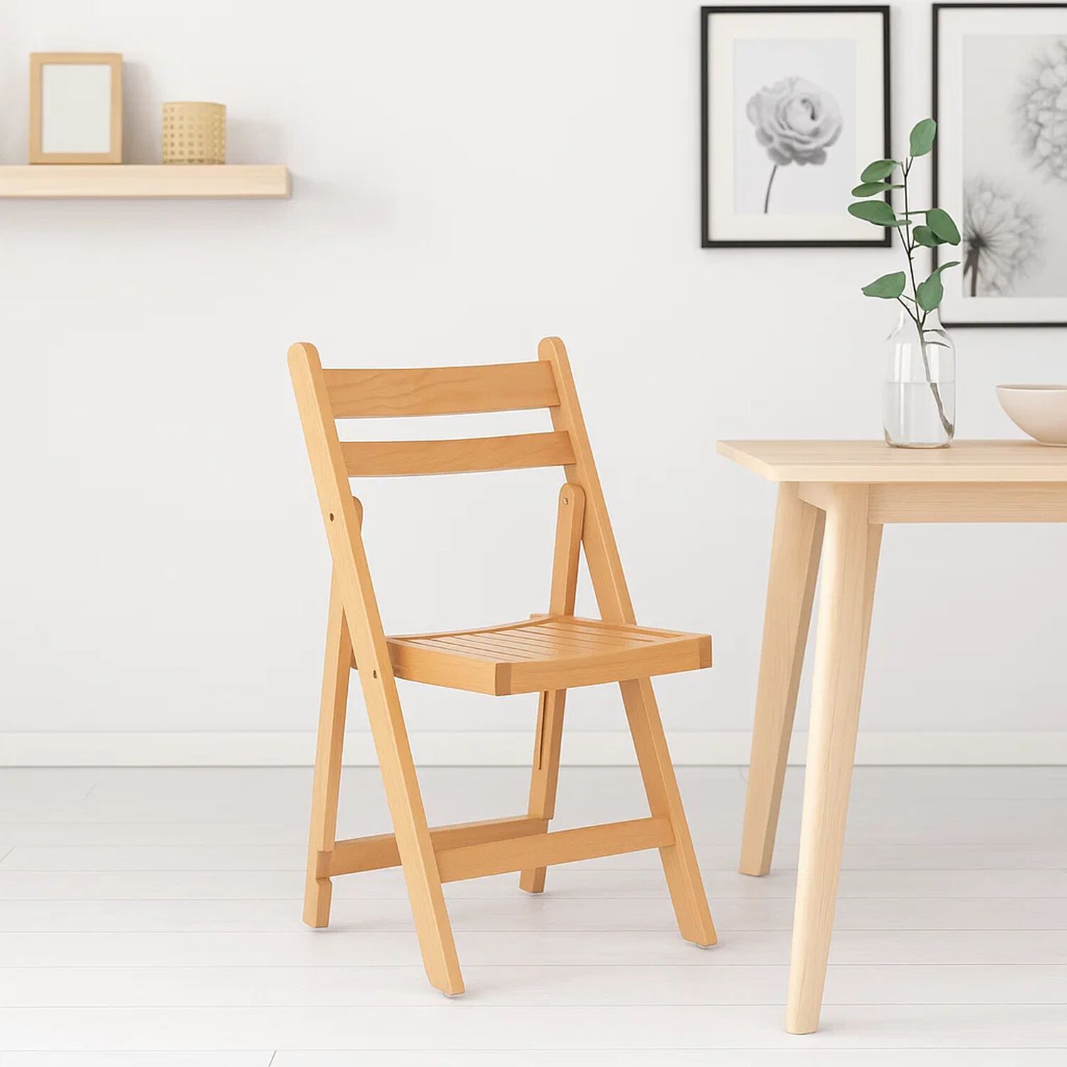 Silla Duna Plegable De Madera Natural image number 1.0