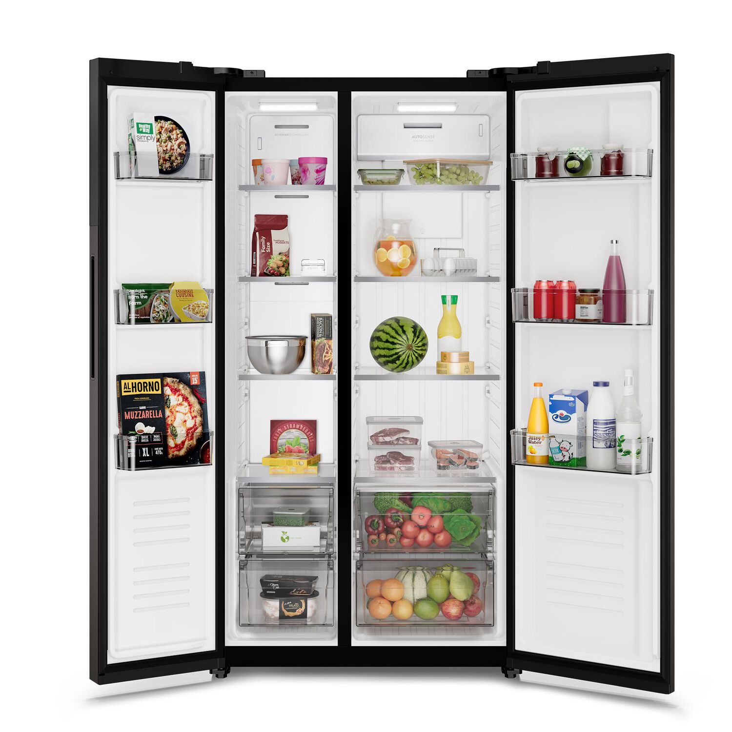 Refrigerador 522l No Frost Side By Side Inverter Es50b Black image number 4.0