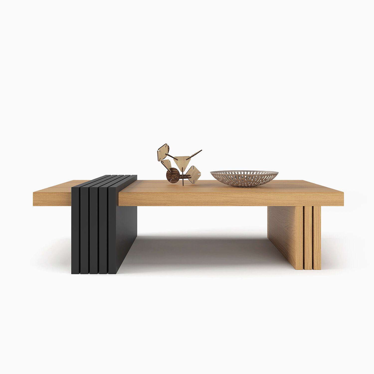 Mesa De Centro Praga Freijo-pretto 107x60x33 Cm image number 4.0