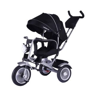 Triciclo Reversible 360&deg; Con Luces 101 Negro Lubabycas