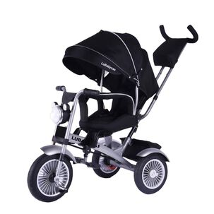 Triciclo Multifuncional 360° Con Luces Lubabycas Negro Triciclo Multifuncional 360° Con Luces Lubabycas Negro