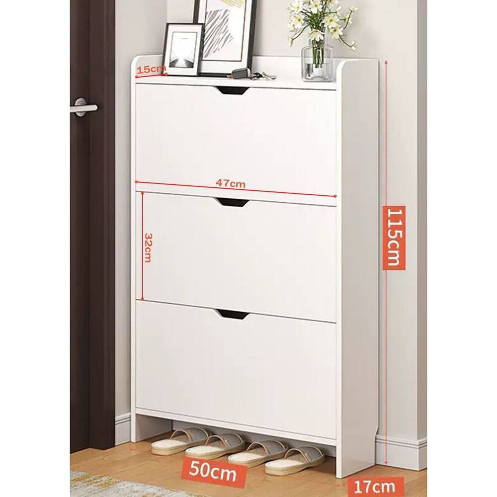 Zapatero Blanco Organizador 3 Niveles Diseño Compacto image number 7.0