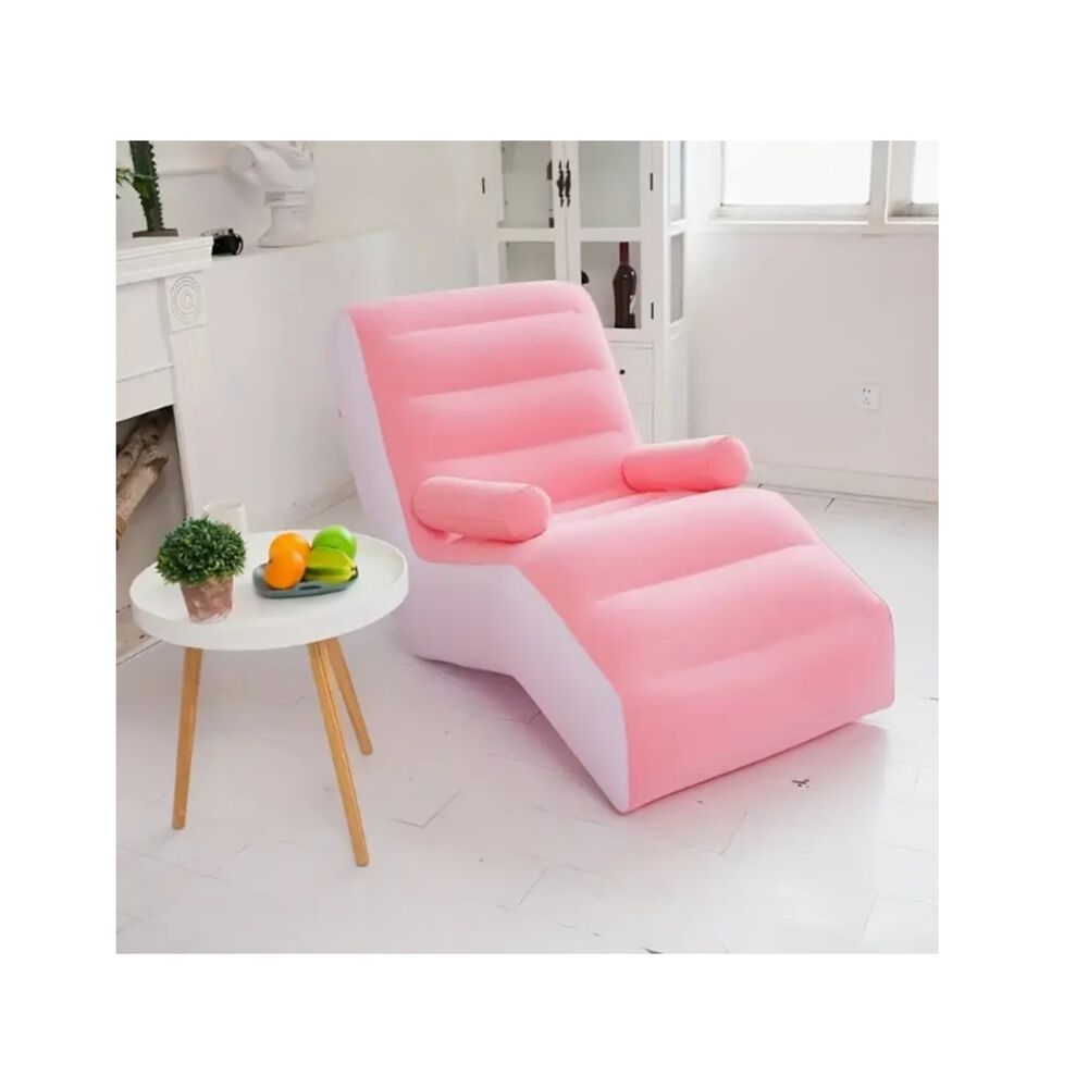 Sof&aacute; Sill&oacute;n Silla Puff Inflable Apoya Brazos Tumbona Camping image number 4.0