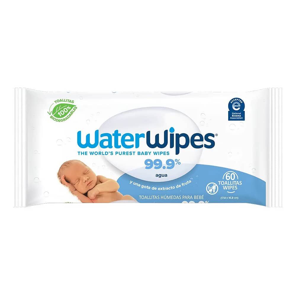 Toallitas H&uacute;medas Waterwipes Biodegradables 3x60 Uns image number 2.0