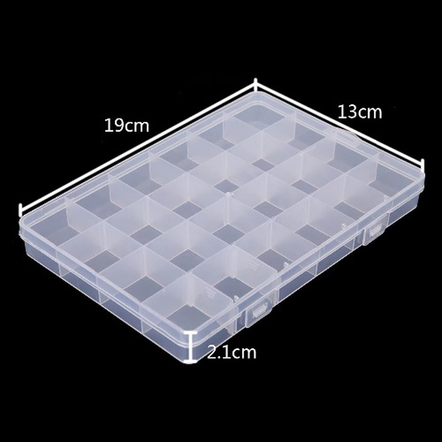 Caja Organizadora Ajustable 24 Espacios Para Joyas, Tornillos, Pastillas, Mostacillas image number 5.0