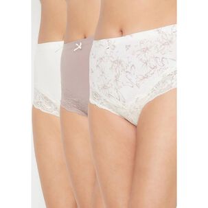 Pack 3x Pantaleta Algod&oacute;n P3145053-mrf1 Kayser