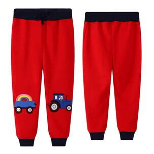 Pantal&oacute;n Buzo Ni&ntilde;o 100% Algod&oacute;n Jump Kids Rojo Remolque