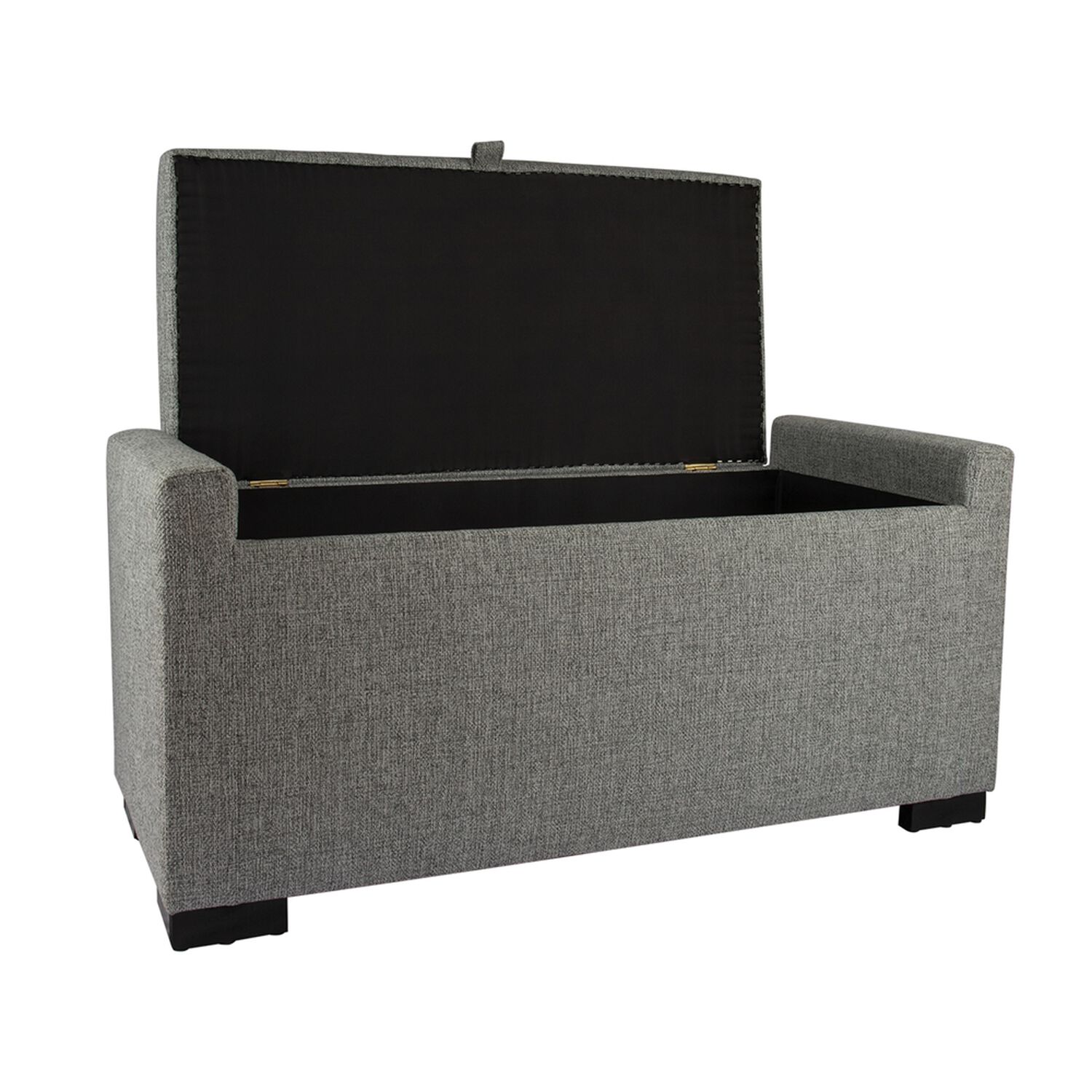 Banqueta Con Ba&uacute;l Leyzy Gris Claro Omega 40x55x105 Cm M&aacute;xima Design image number 2.0