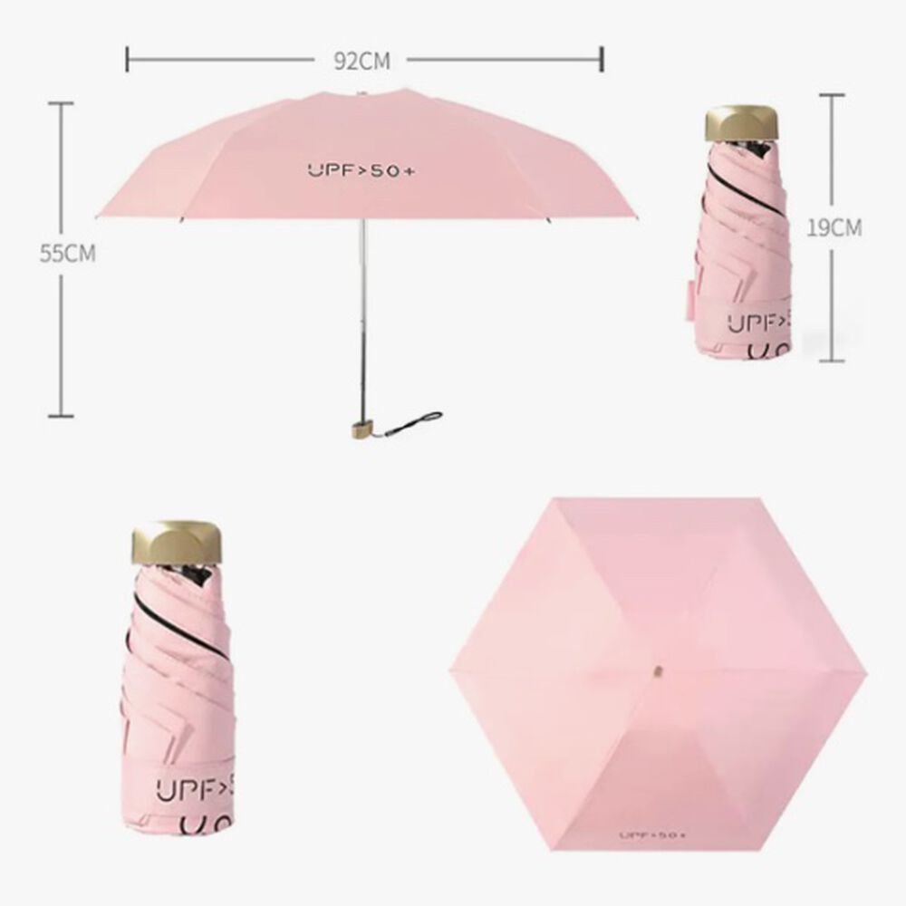 Mini Paraguas Plegable Rosa image number 4.0