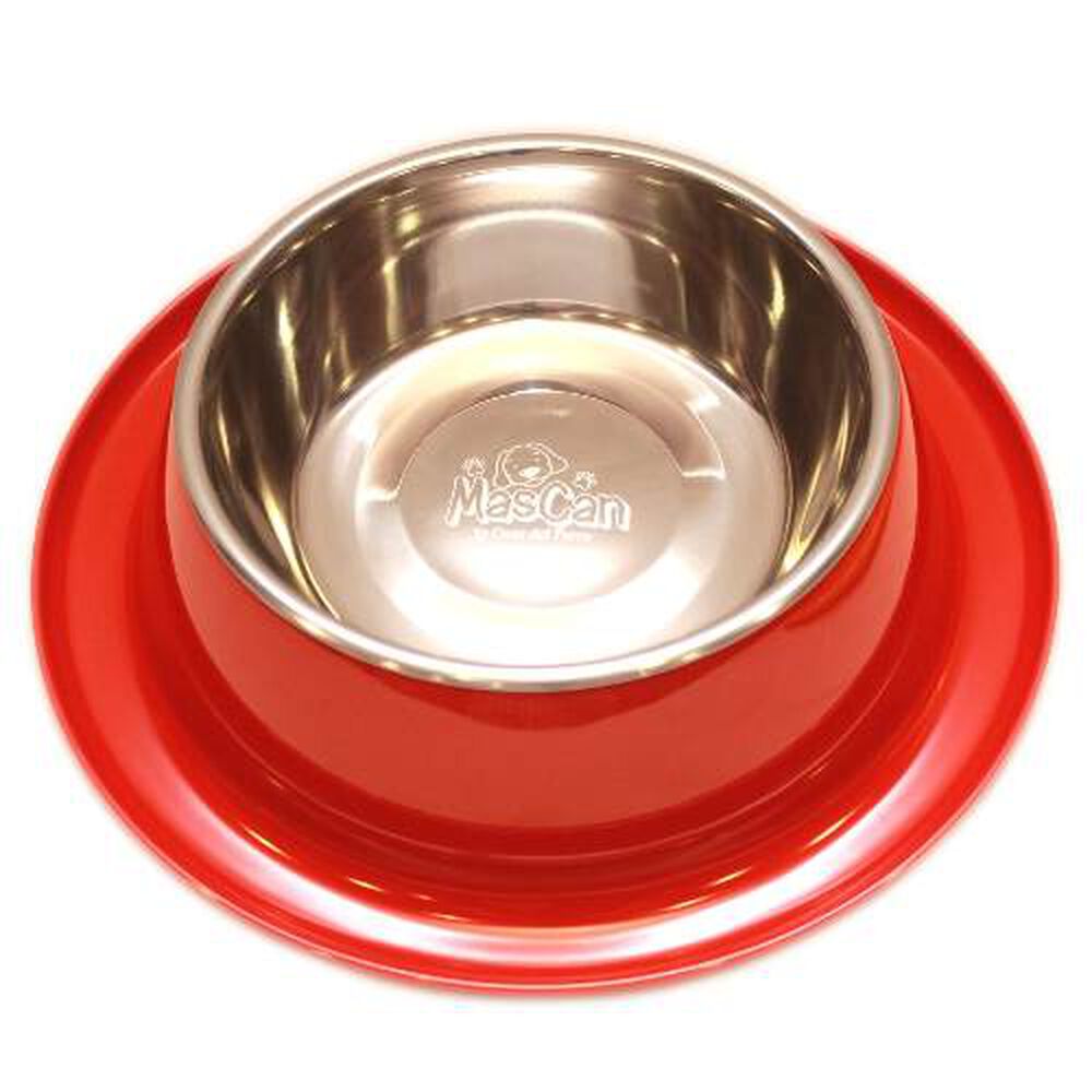 Plato Melamina Anti-hormigas Rojo Talla M Perro Mascan image number 0.0