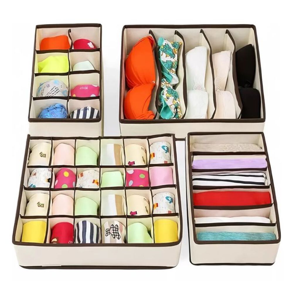 Pack 4 Organizadores Plegables Para Ropa Interior image number 3.0