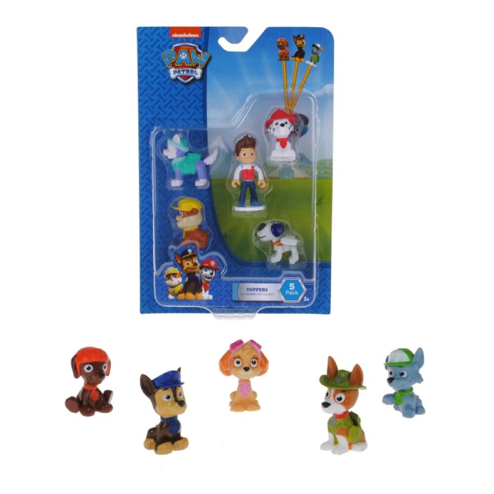 Pack 5 Figuras Pencil Topper Paw Patrol image number 0.0