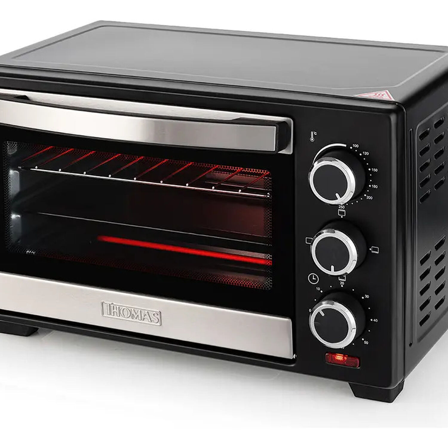 Horno El&eacute;ctrico De Mesa Thomas 16 Litros 1500w Con Grill Y Timer 60 Minutos Negro image number 3.0
