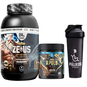 Proteina Zeus Complex 1kg (sabor Cookies And Creams) + Creatina Apolo 300g + Shaker