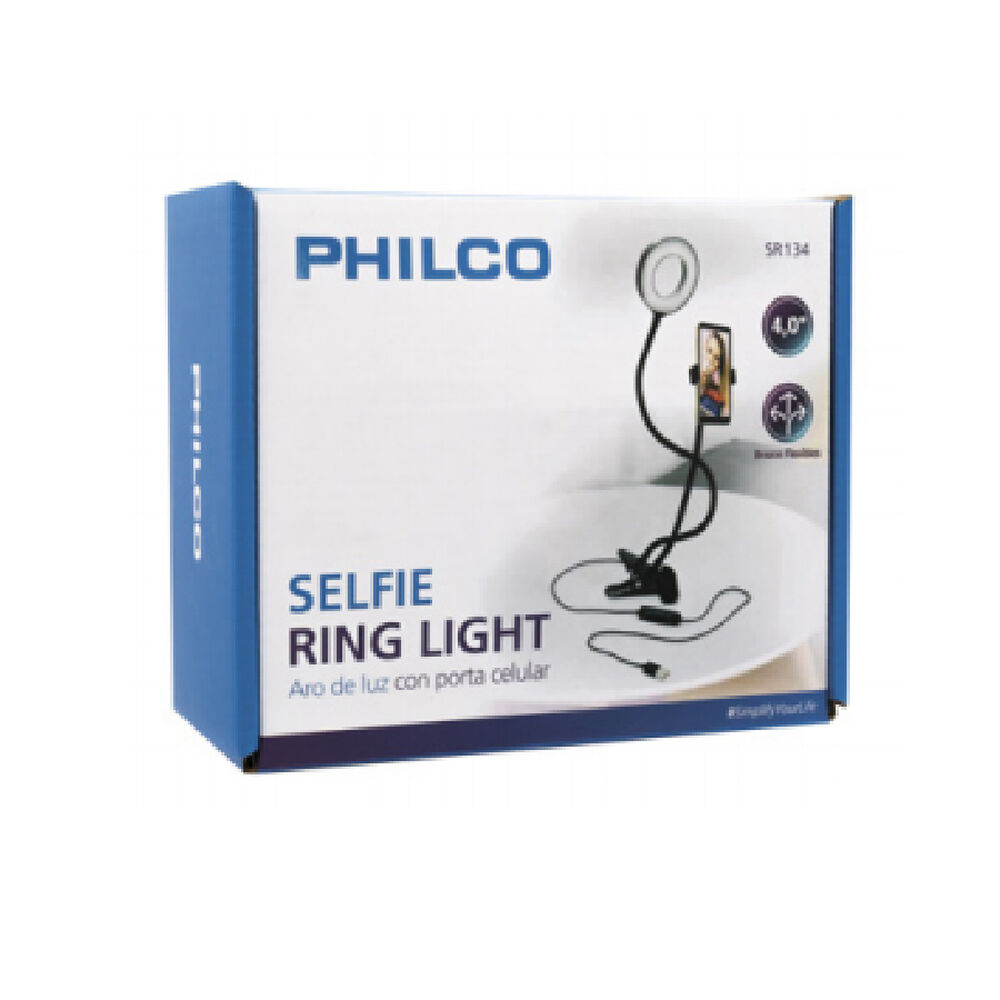 Soporte Tipo Clip Para Smartphone Con Aro De Luz image number 4.0