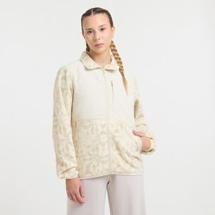 Polerón Deportivo Bloque Color Regular Cuello Alto Mujer Wetland