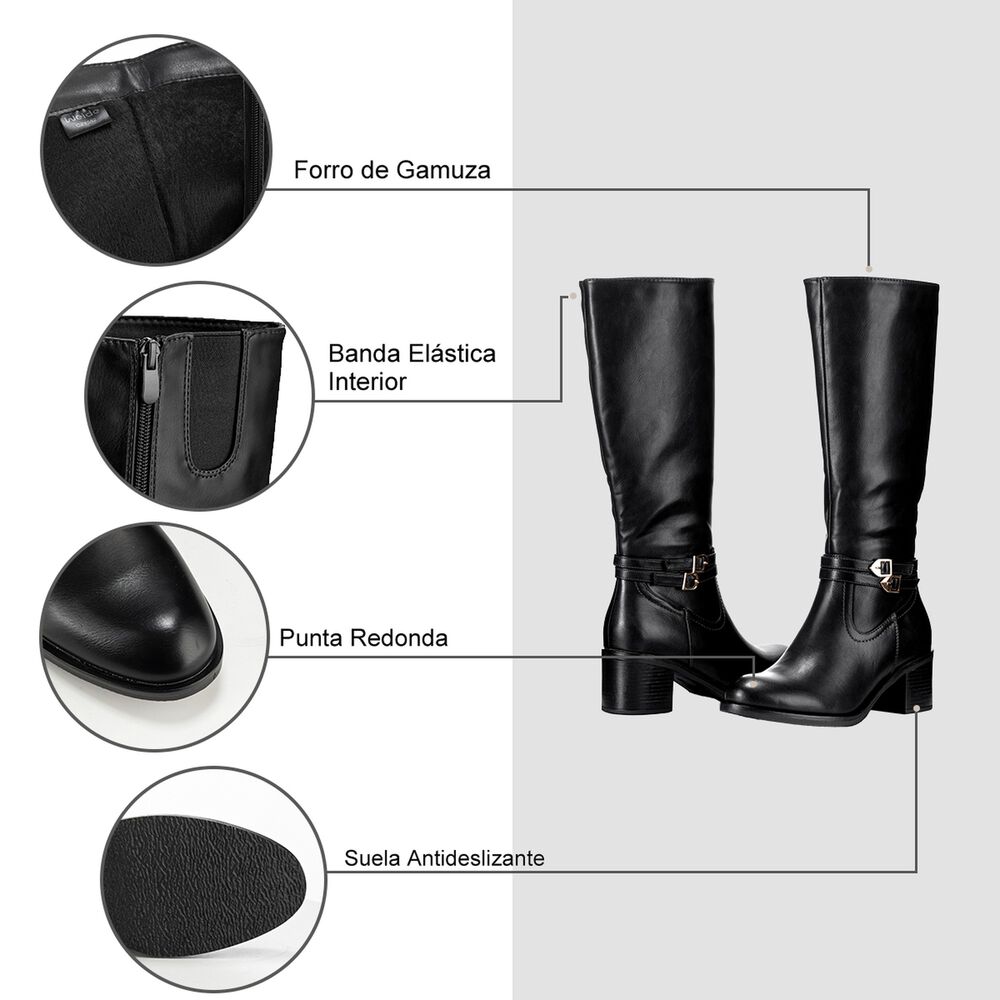 Bota Negro Casual Mujer Weide Czy582 image number 7.0