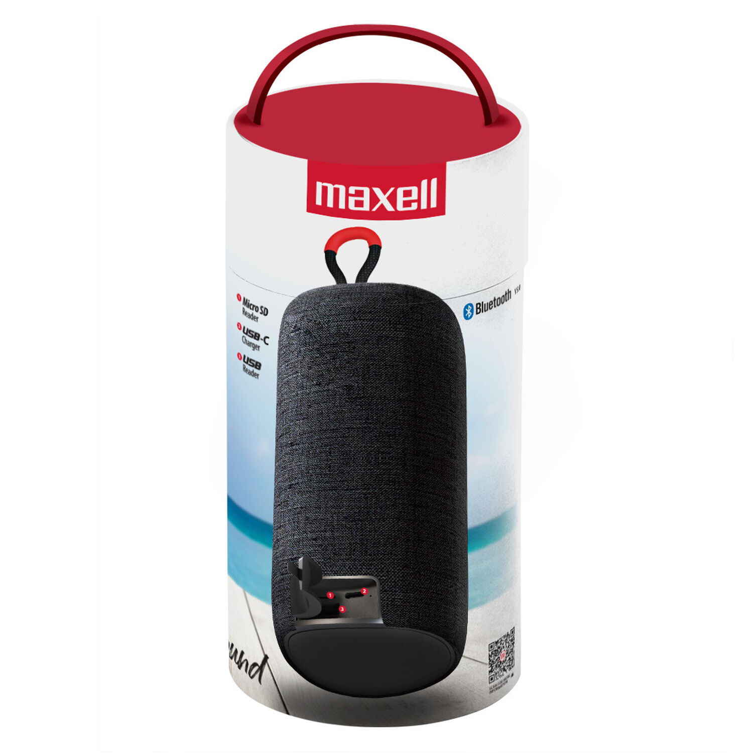 Parlante Bluetooth Port&aacute;til Maxell Distrikt Tws 7 Hr Negro image number 2.0