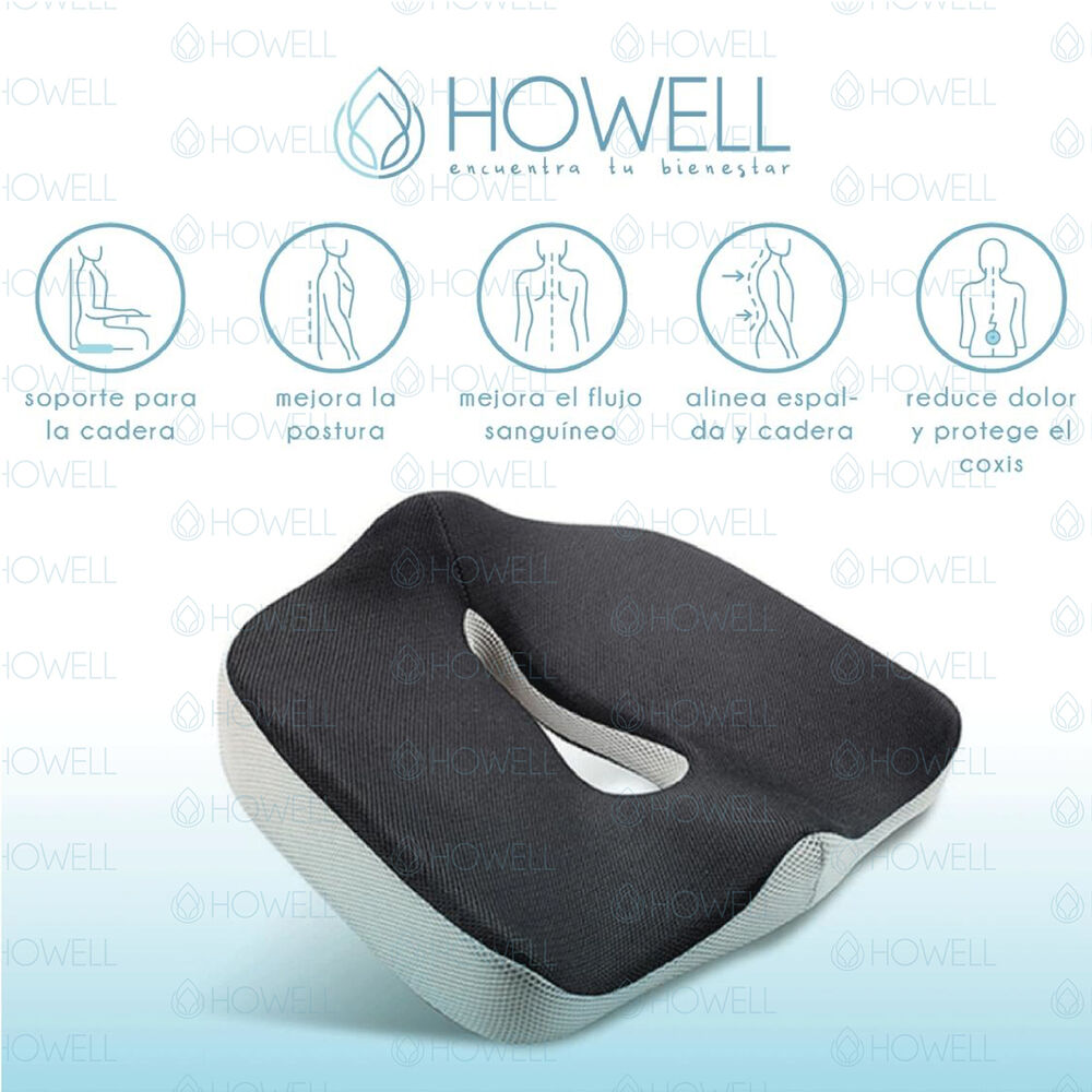 Cojín Ortopédico De Asiento Lumbar Howell Antideslizante image number 4.0