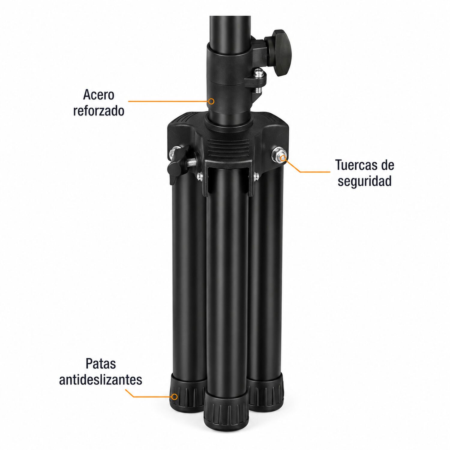 Tripode Para Parlante Profesional De Acero Reforzado Multiusos image number 5.0