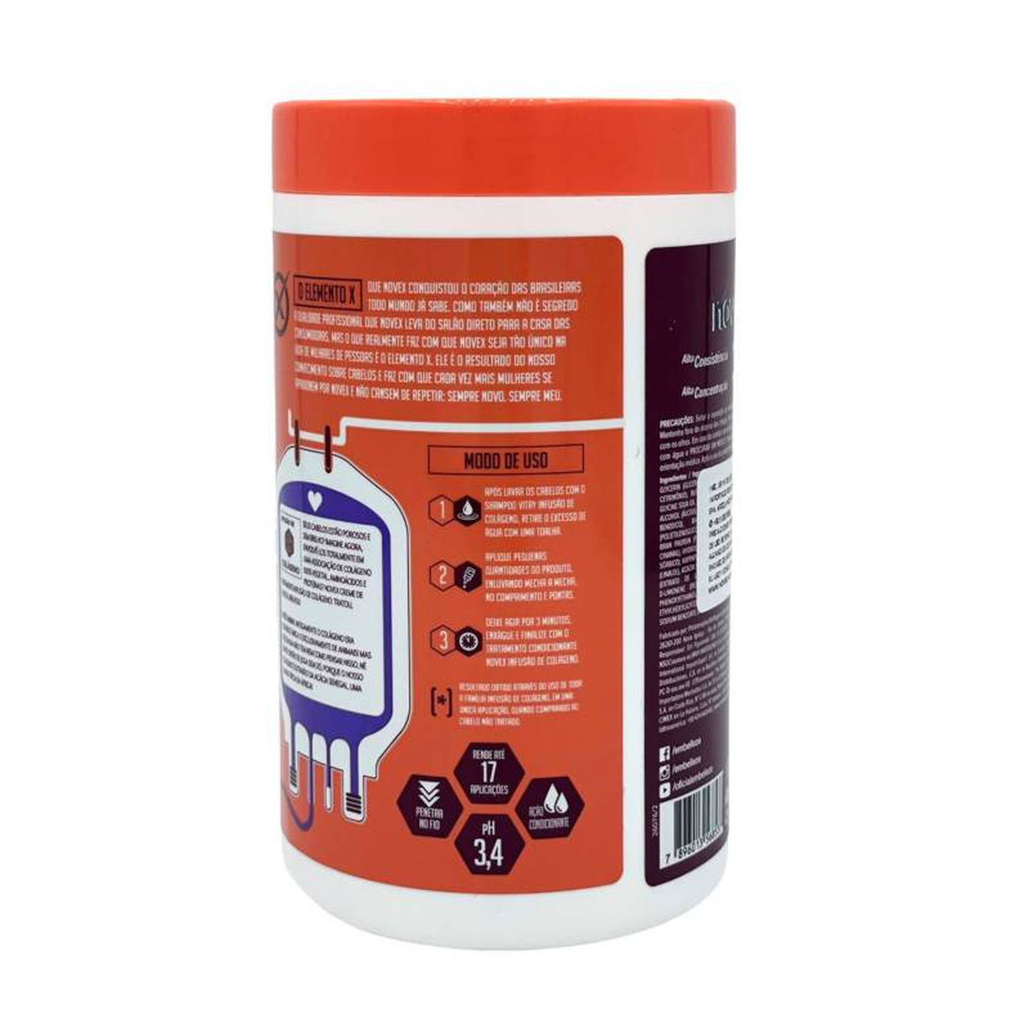 Crema Tratamiento Infusion Colageno 400g Novex image number 2.0